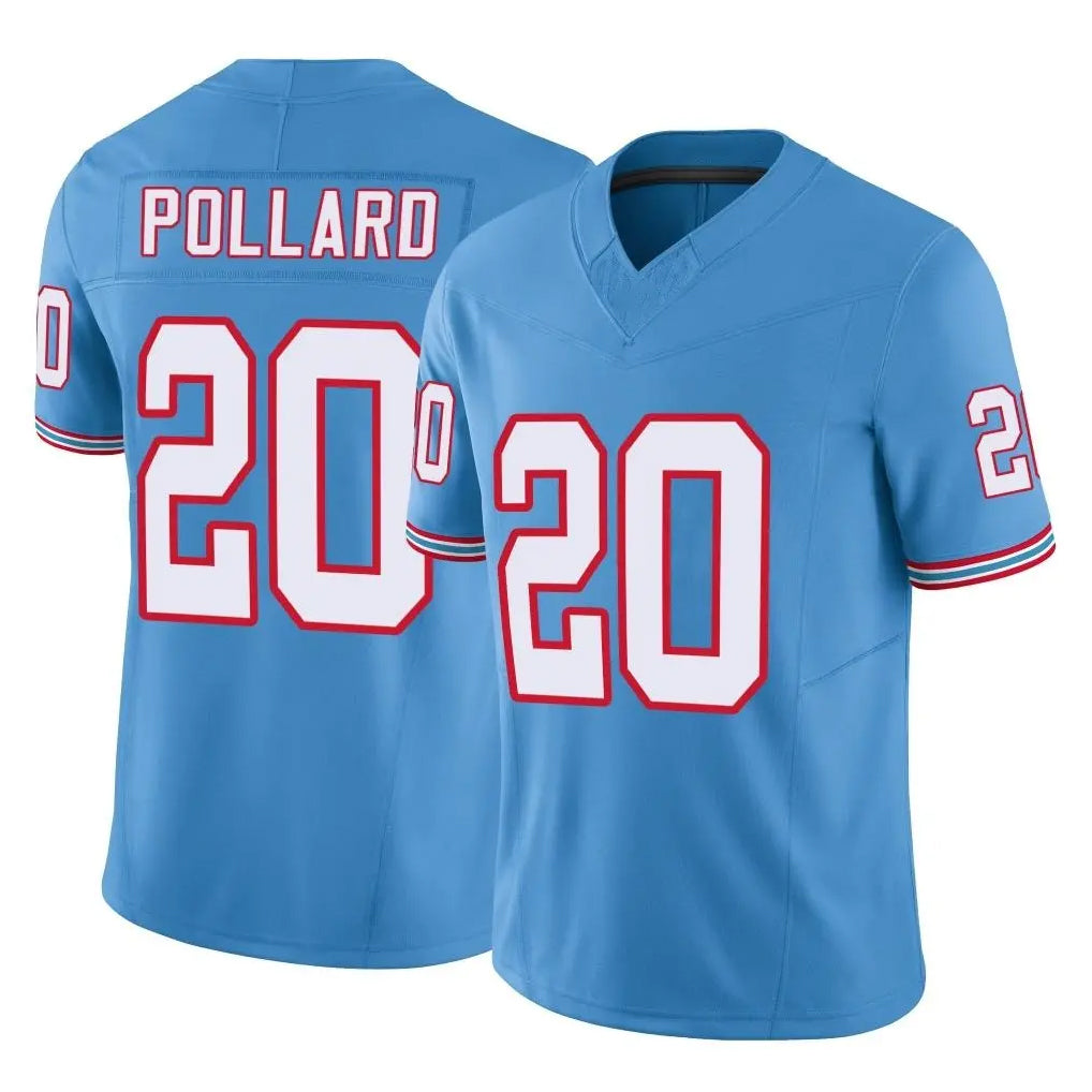 Parkc T.Titans #20 Tony Pollard Player Light Blue Limited Vapor F.U.S.E. Home Game Stitched Jerseys