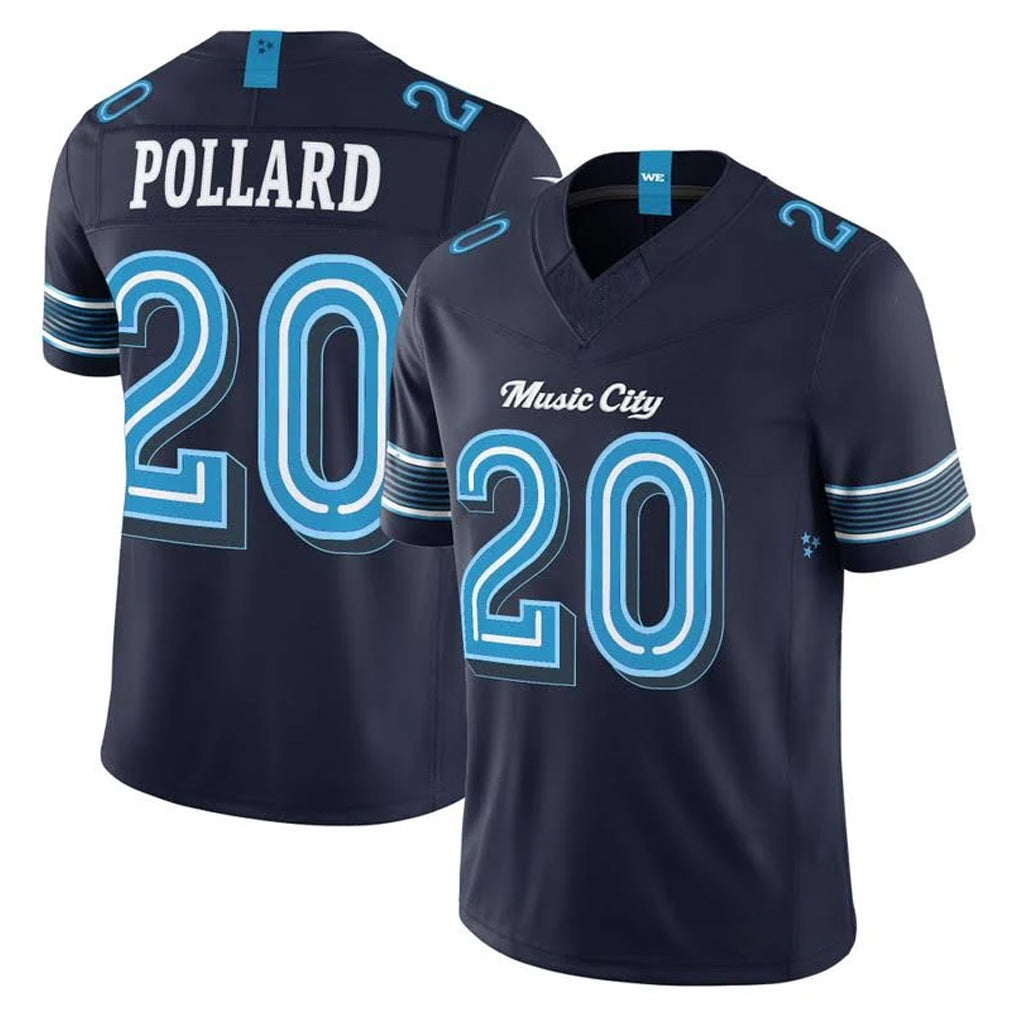 Parkc T.Titans #20 Tony Pollard Player Navy 2026 Rivalries Collection Limited Home Game Stitched Jerseys