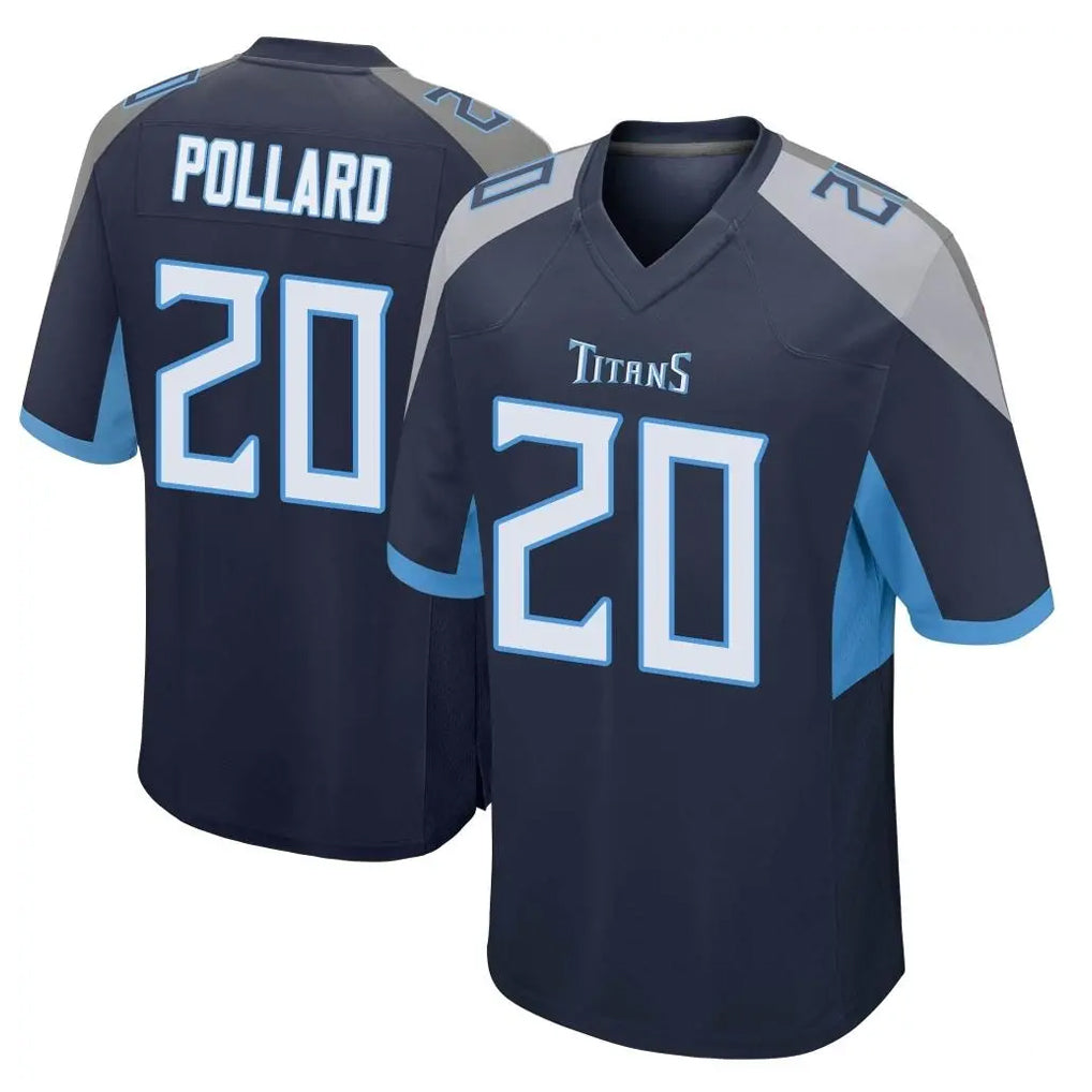 Parkc T.Titans #20 Tony Pollard Player Navy Home Game Stitched Jerseys