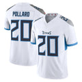 Parkc T.Titans #20 Tony Pollard Player White 2025 Vapor Limited Home Game Stitched Jerseys