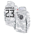 Parkc T.Titans #23 Kevin Winston Jr. Player Camo Arctic Salute to Service Pullover Hoodies Home Game Stitched Jerseys