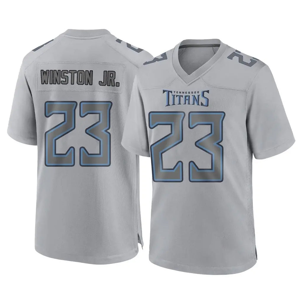 Parkc T.Titans #23 Kevin Winston Jr. Player Gray Atmosphere Fashion Home Game Stitched Jerseys