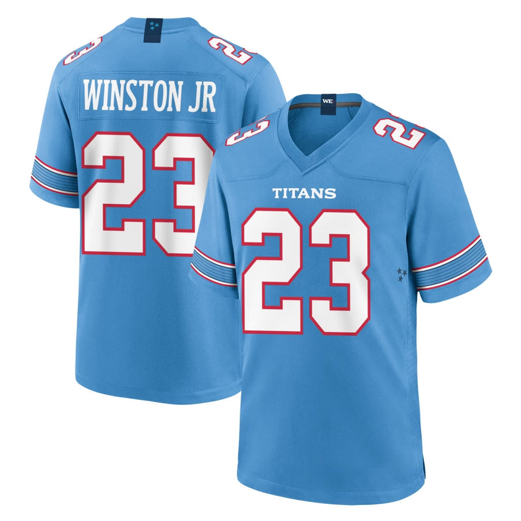 Parkc T.Titans #23 Kevin Winston Jr. Player Light Blue 2026 Game Home Stitched Jerseys