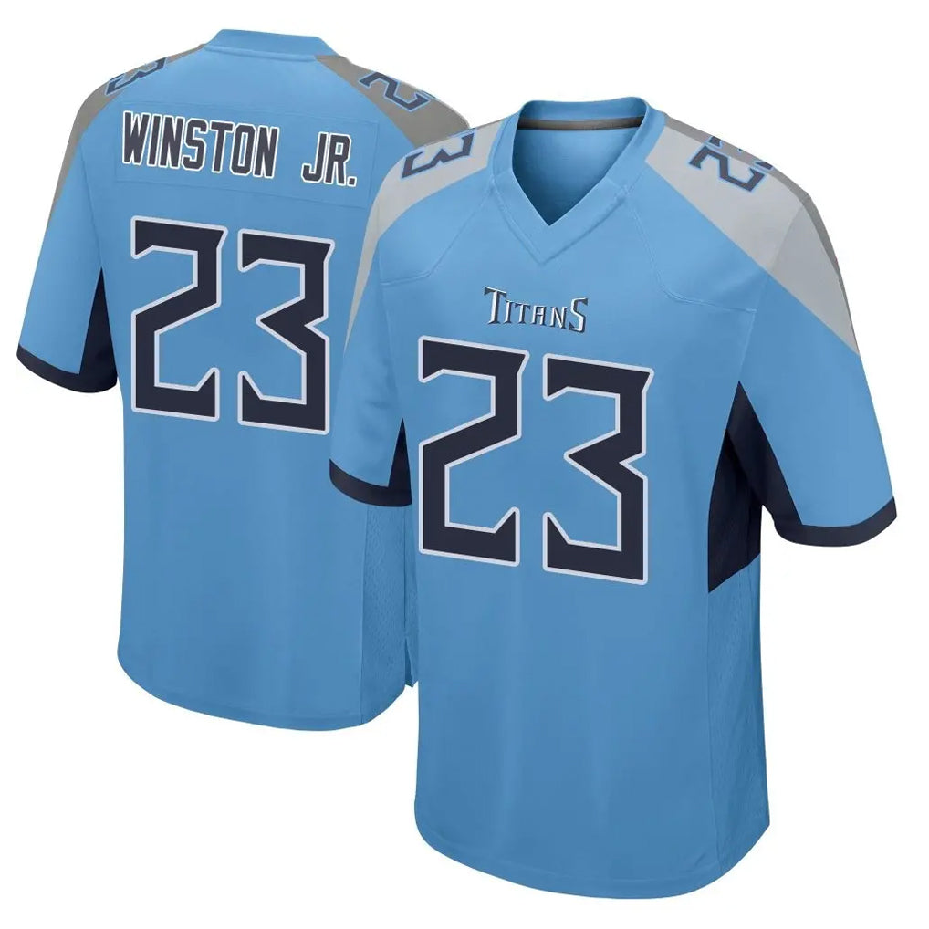 Parkc T.Titans #23 Kevin Winston Jr. Player Light Blue Home Game Stitched Jerseys