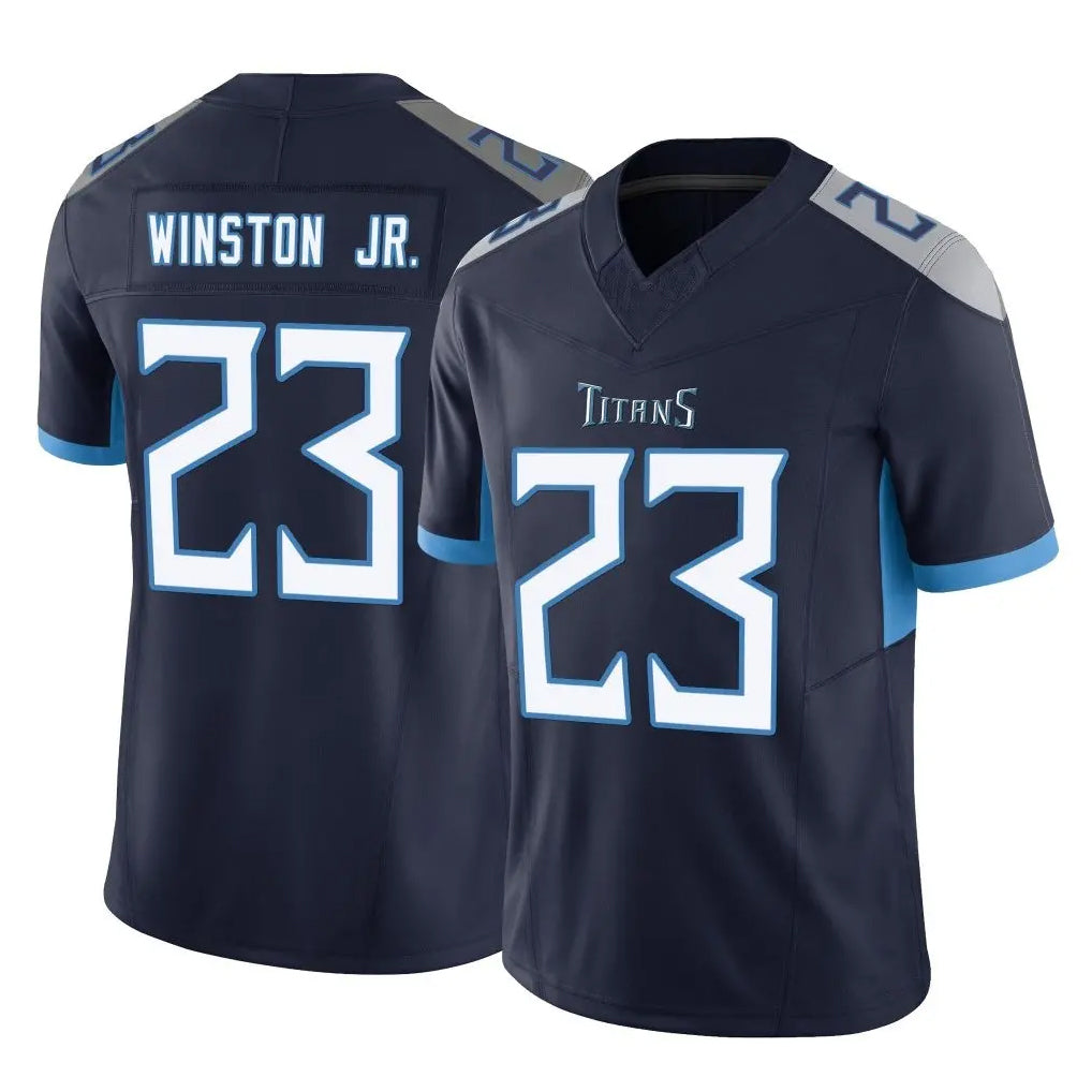 Parkc T.Titans #23 Kevin Winston Jr. Player Navy Limited Vapor F.U.S.E. Home Game Stitched Jerseys