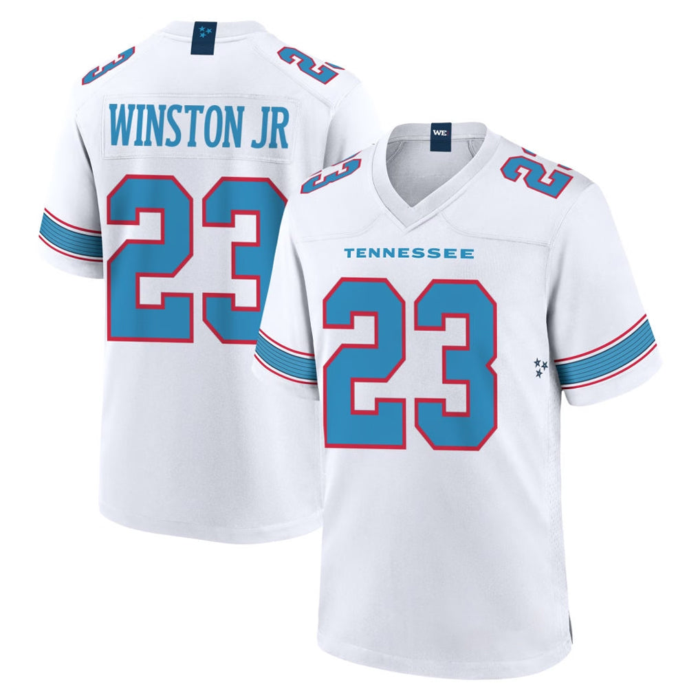 Parkc T.Titans #23 Kevin Winston Jr. Player White 2026 Game Home Stitched Jerseys