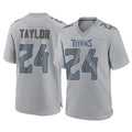 Parkc T.Titans #24 Alontae Taylor Player Gray Atmosphere Fashion Home Game Stitched Jerseys