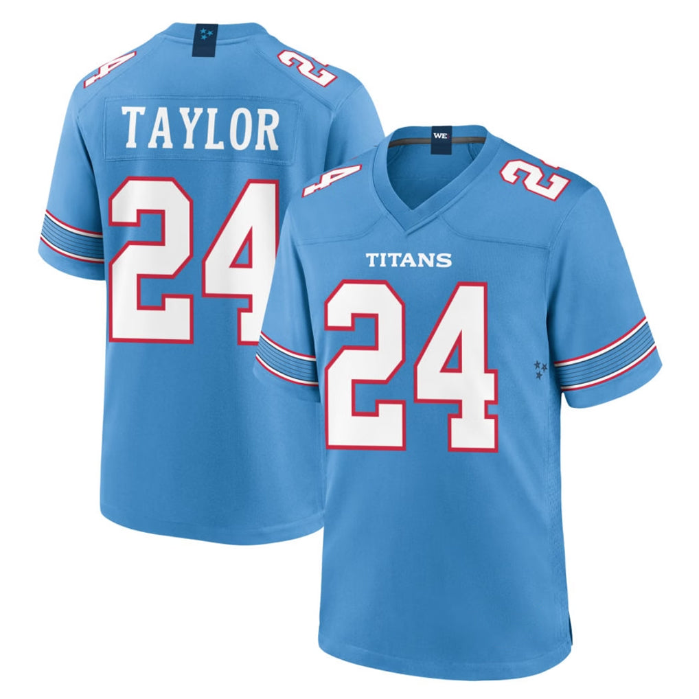 Parkc T.Titans #24 Alontae Taylor Player Light Blue 2026 Game Home Stitched Jerseys