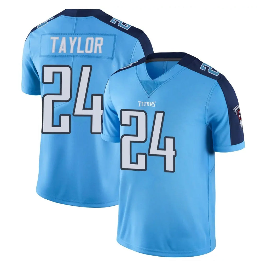 Parkc T.Titans #24 Alontae Taylor Player Light Blue Limited Color Rush Home Game Stitched Jerseys