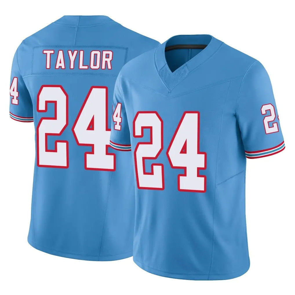 Parkc T.Titans #24 Alontae Taylor Player Light Blue Limited Vapor F.U.S.E. Home Game Stitched Jerseys