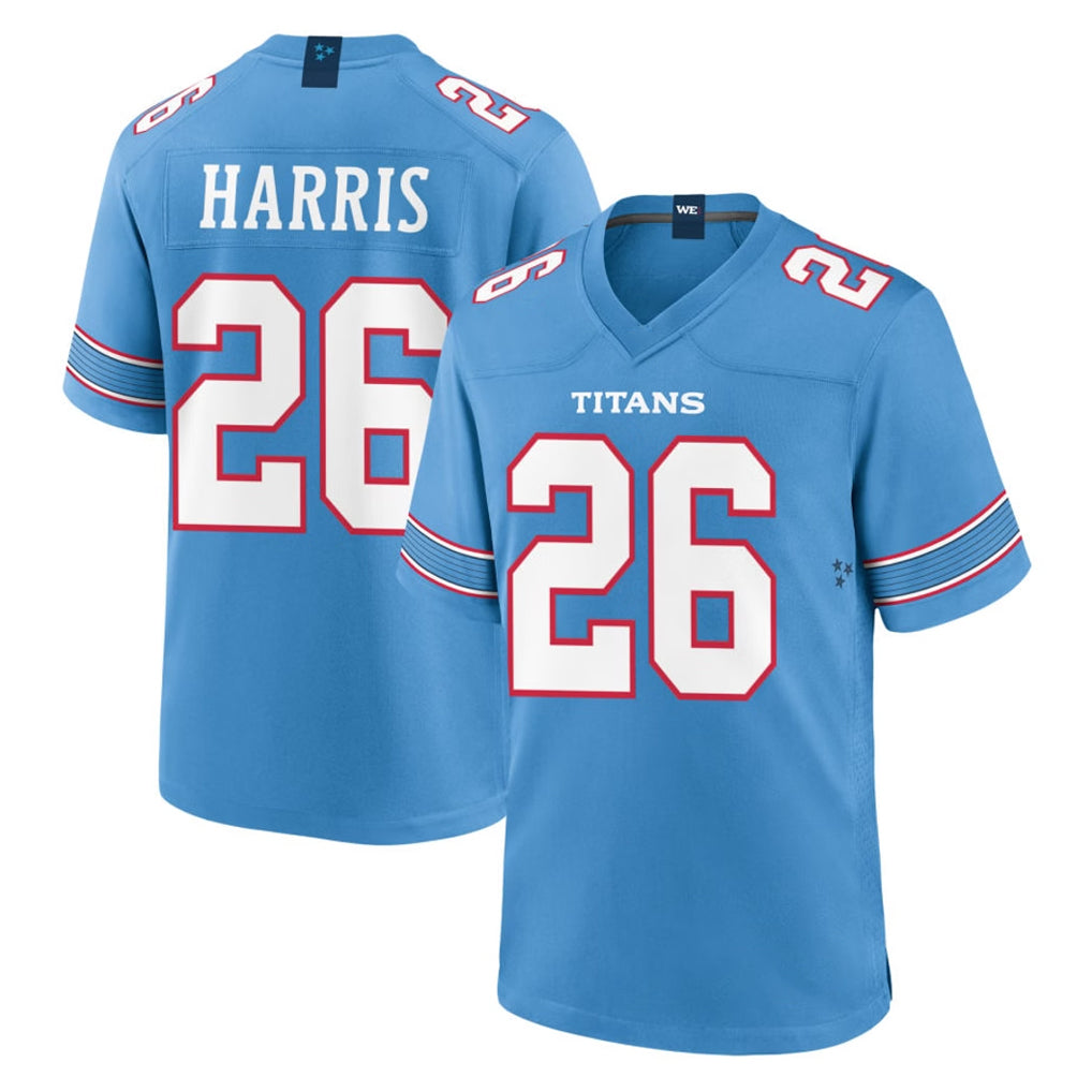 Parkc T.Titans #26 Marcus Harris Player Light Blue 2026 Game Home Stitched Jerseys