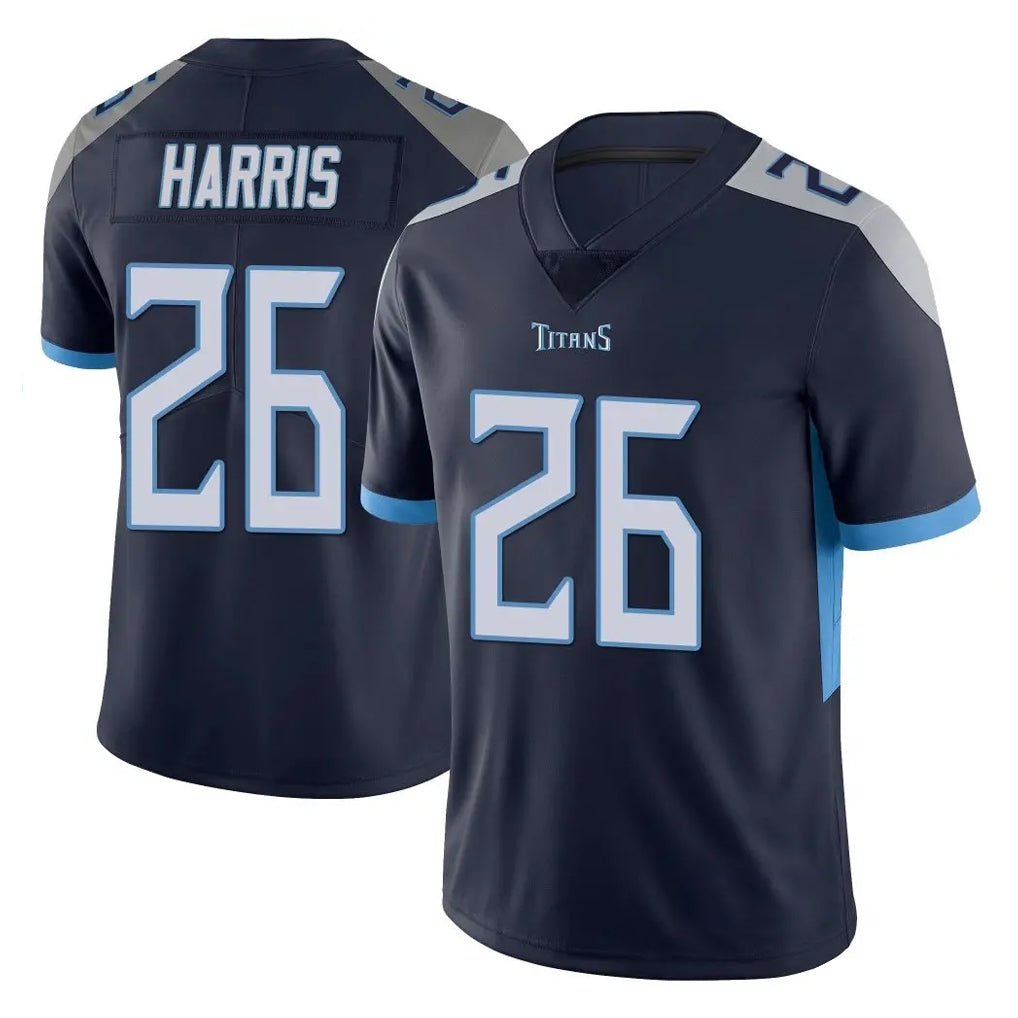 Parkc T.Titans #26 Marcus Harris Player Navy Limited Vapor Untouchable Home Game Stitched Jerseys