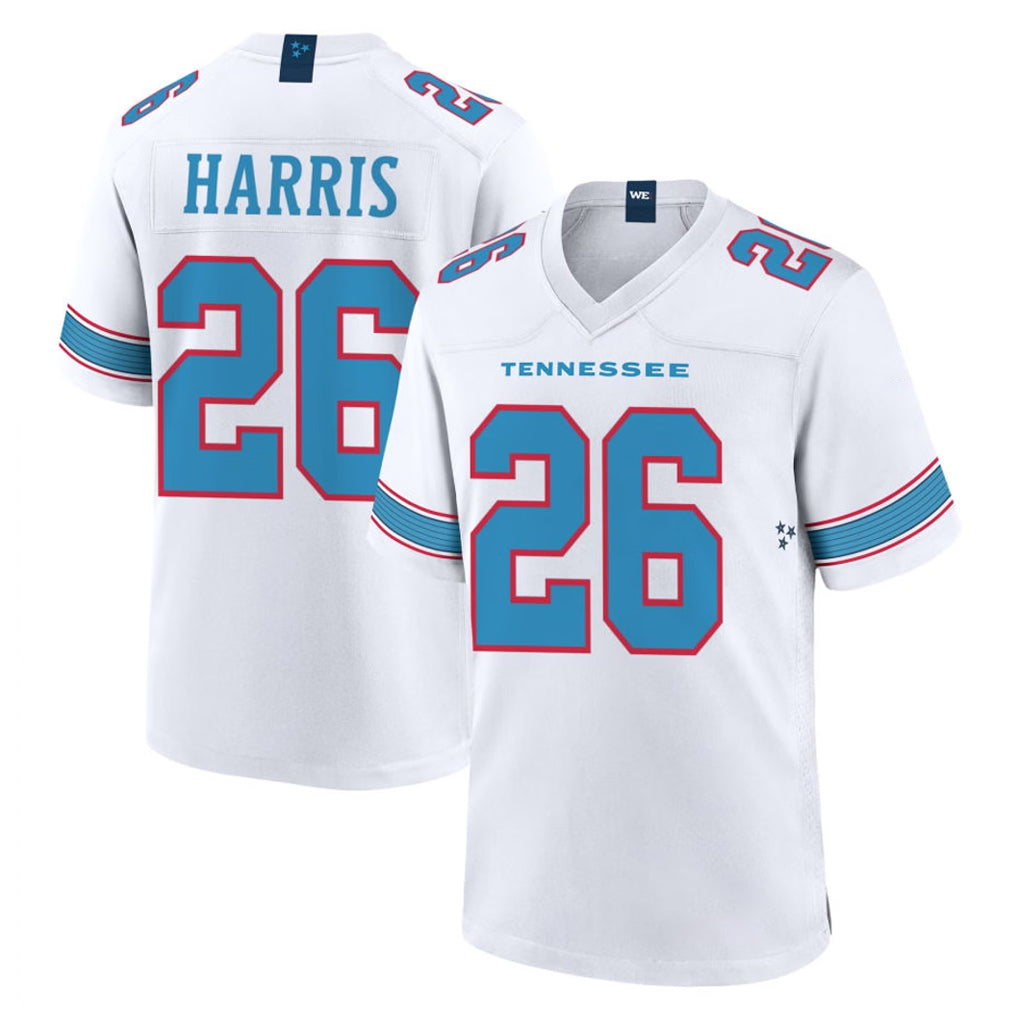 Parkc T.Titans #26 Marcus Harris Player White 2026 Game Home Stitched Jerseys