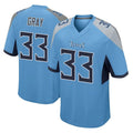 Parkc T.Titans #33 Cedric Gray Player Light Blue Home Game Stitched Jerseys