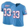 Parkc T.Titans #33 Cedric Gray Player Light Blue Limited Vapor F.U.S.E. Home Game Stitched Jerseys