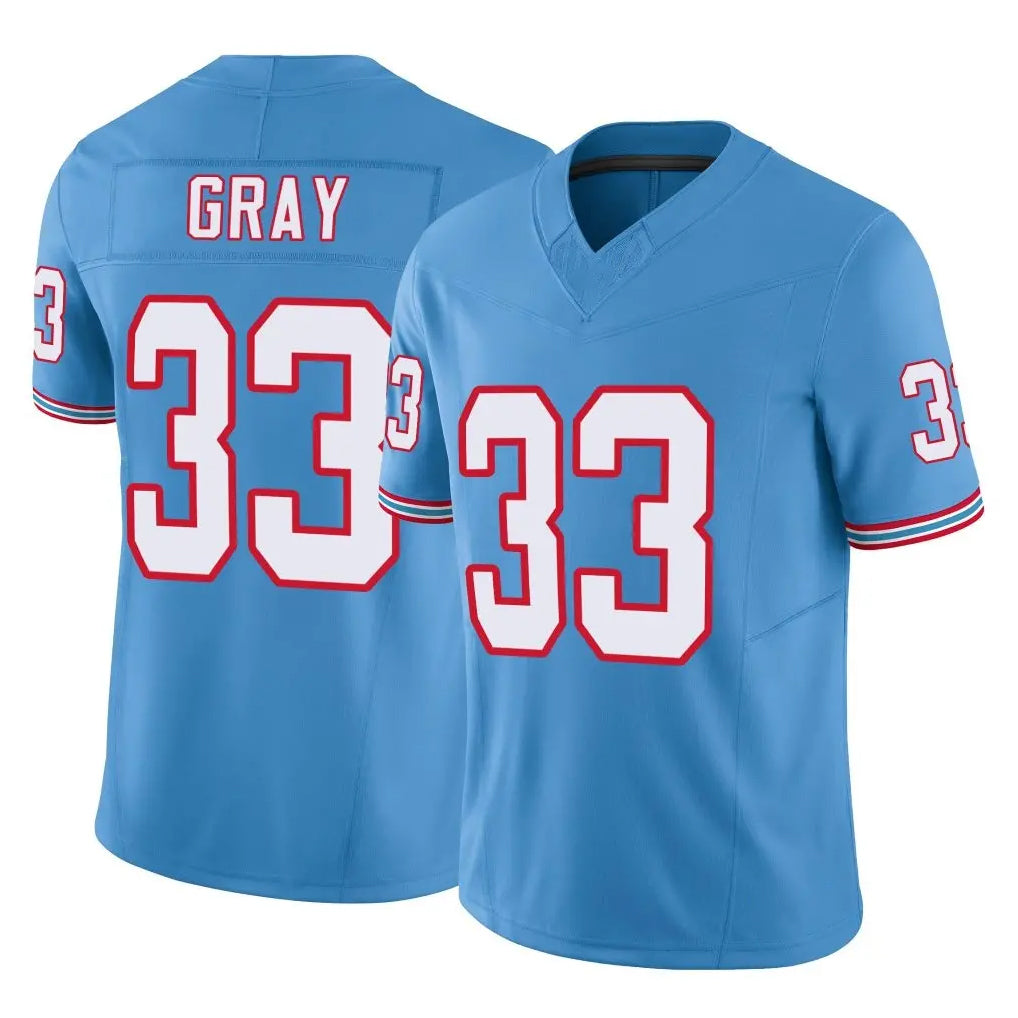 Parkc T.Titans #33 Cedric Gray Player Light Blue Limited Vapor F.U.S.E. Home Game Stitched Jerseys