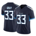 Parkc T.Titans #33 Cedric Gray Player Navy Limited Vapor F.U.S.E. Home Game Stitched Jerseys