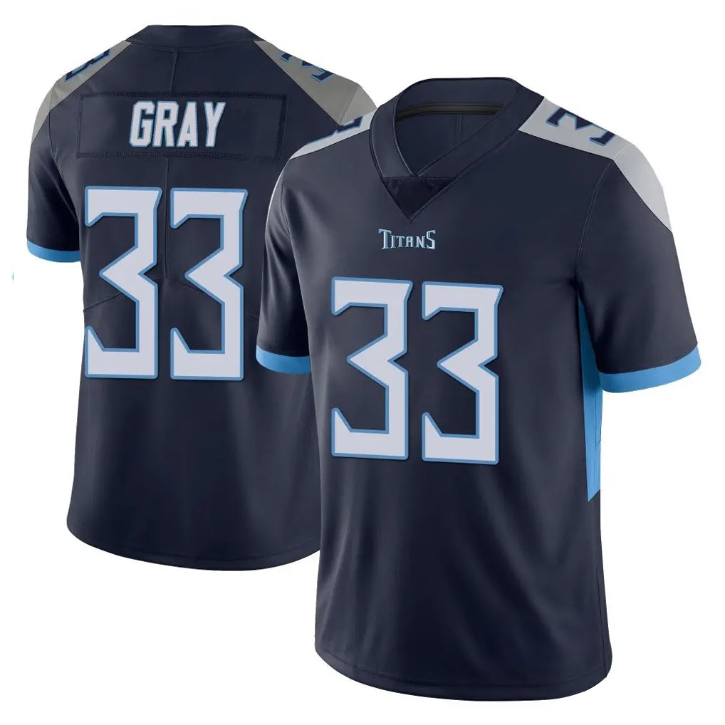 Parkc T.Titans #33 Cedric Gray Player Navy Limited Vapor Untouchable Home Game Stitched Jerseys