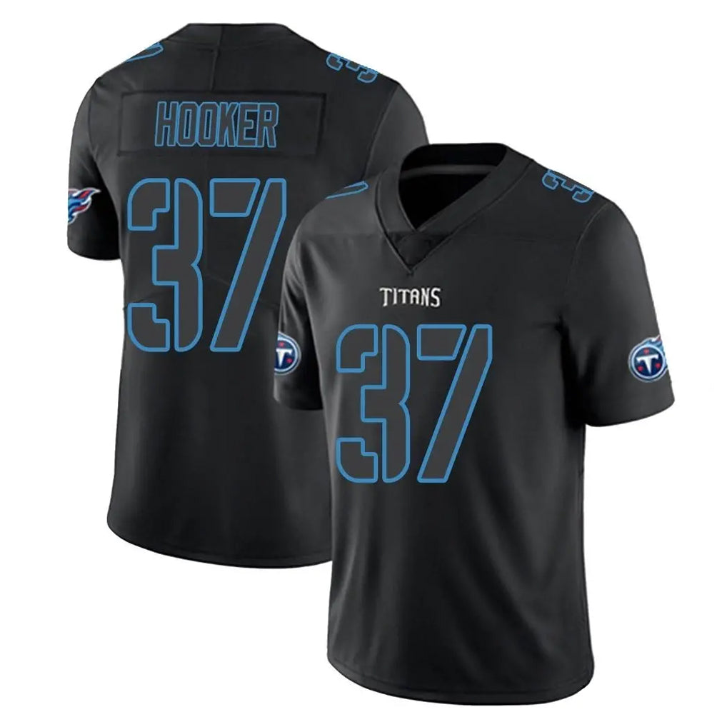 Parkc T.Titans #37 Amani Hooker Player Black Impact Limited Home Game Stitched Jerseys