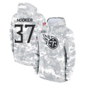 Parkc T.Titans #37 Amani Hooker Player Camo Arctic Salute to Service Pullover Hoodies Home Game Stitched Jerseys