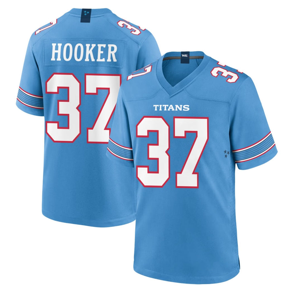 Parkc T.Titans #37 Amani Hooker Player Light Blue 2026 Game Home Stitched Jerseys