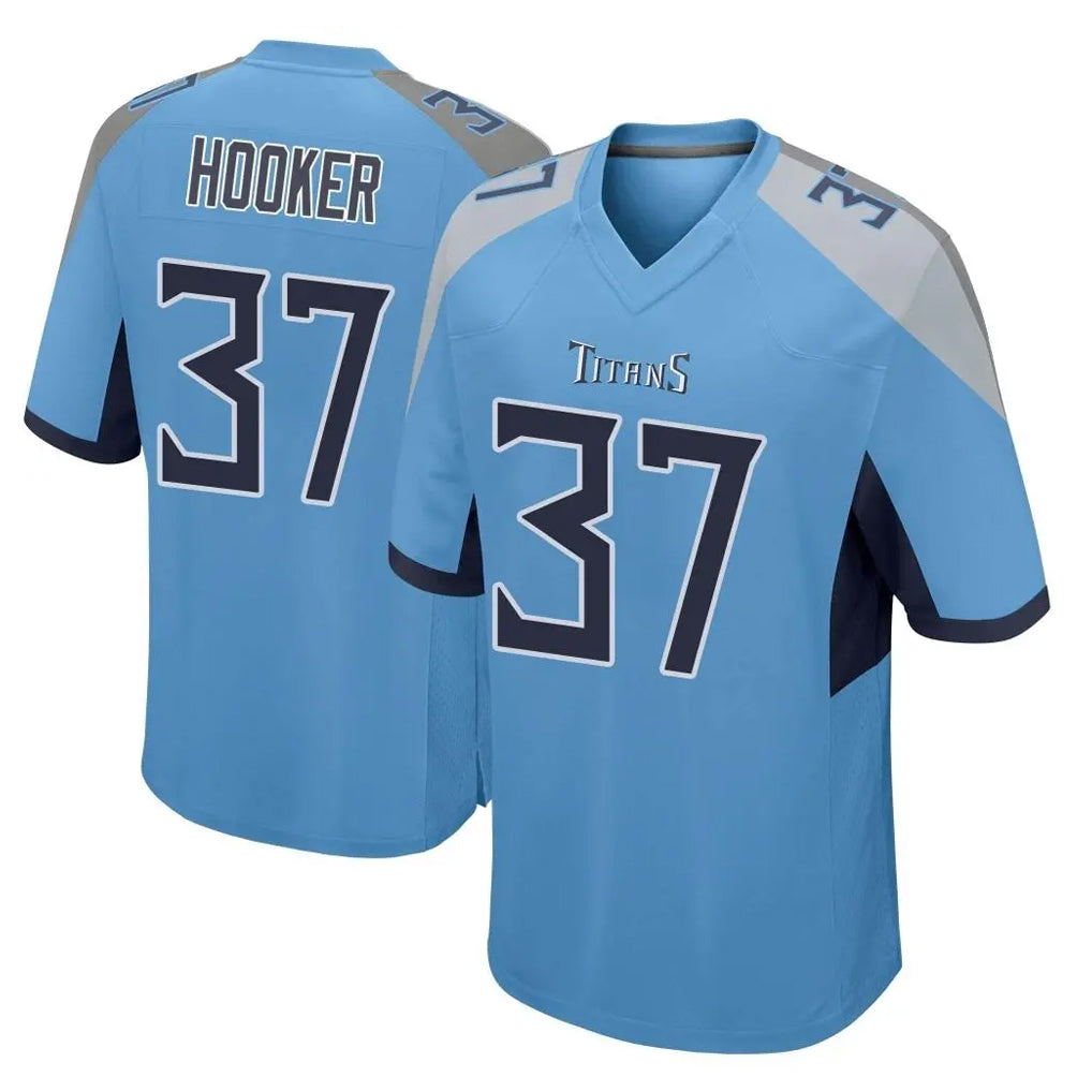 Parkc T.Titans #37 Amani Hooker Player Light Blue Home Game Stitched Jerseys