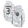 Parkc T.Titans #3 Tommy Townsend Player Camo Arctic Salute to Service Pullover Hoodies Home Game Stitched Jerseys