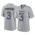 Parkc T.Titans #3 Tommy Townsend Player Gray Atmosphere Fashion Home Game Stitched Jerseys