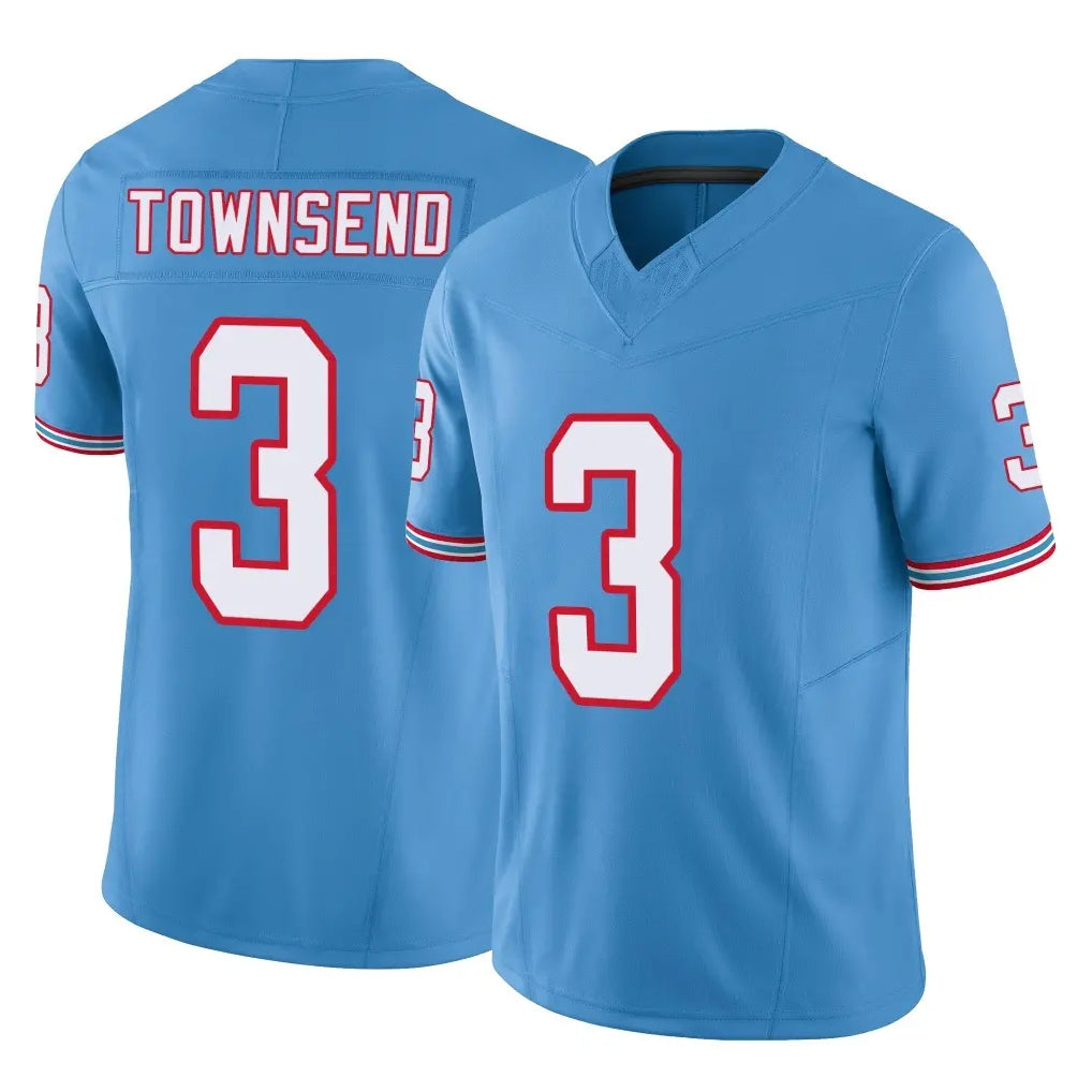 Parkc T.Titans #3 Tommy Townsend Player Light Blue Limited Vapor F.U.S.E. Home Game Stitched Jerseys