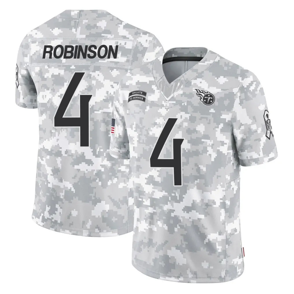 Parkc T.Titans #4 Wan'Dale Robinson Player Arctic Camo Limited Salute to Service Home Game Stitched Jerseys