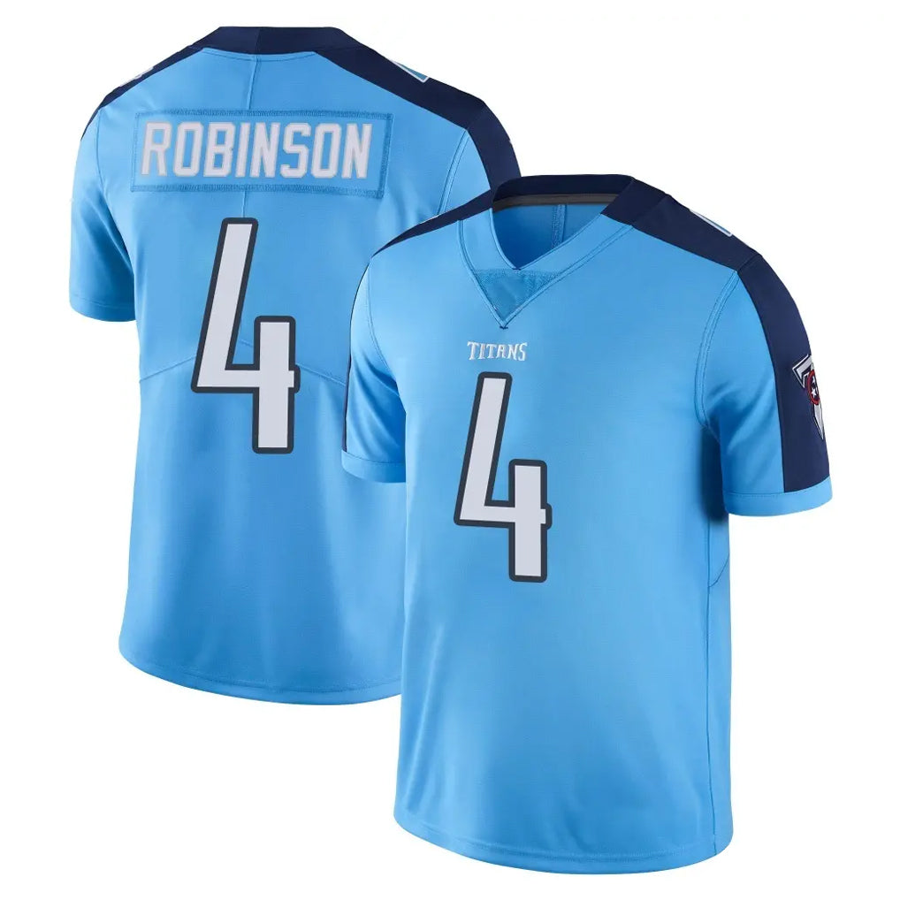 Parkc T.Titans #4 Wan'Dale Robinson Player Light Blue Limited Color Rush Home Game Stitched Jerseys