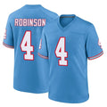 Parkc T.Titans #4 Wan'Dale Robinson Player Light Blue Oilers Throwback Home Game Stitched Jerseys