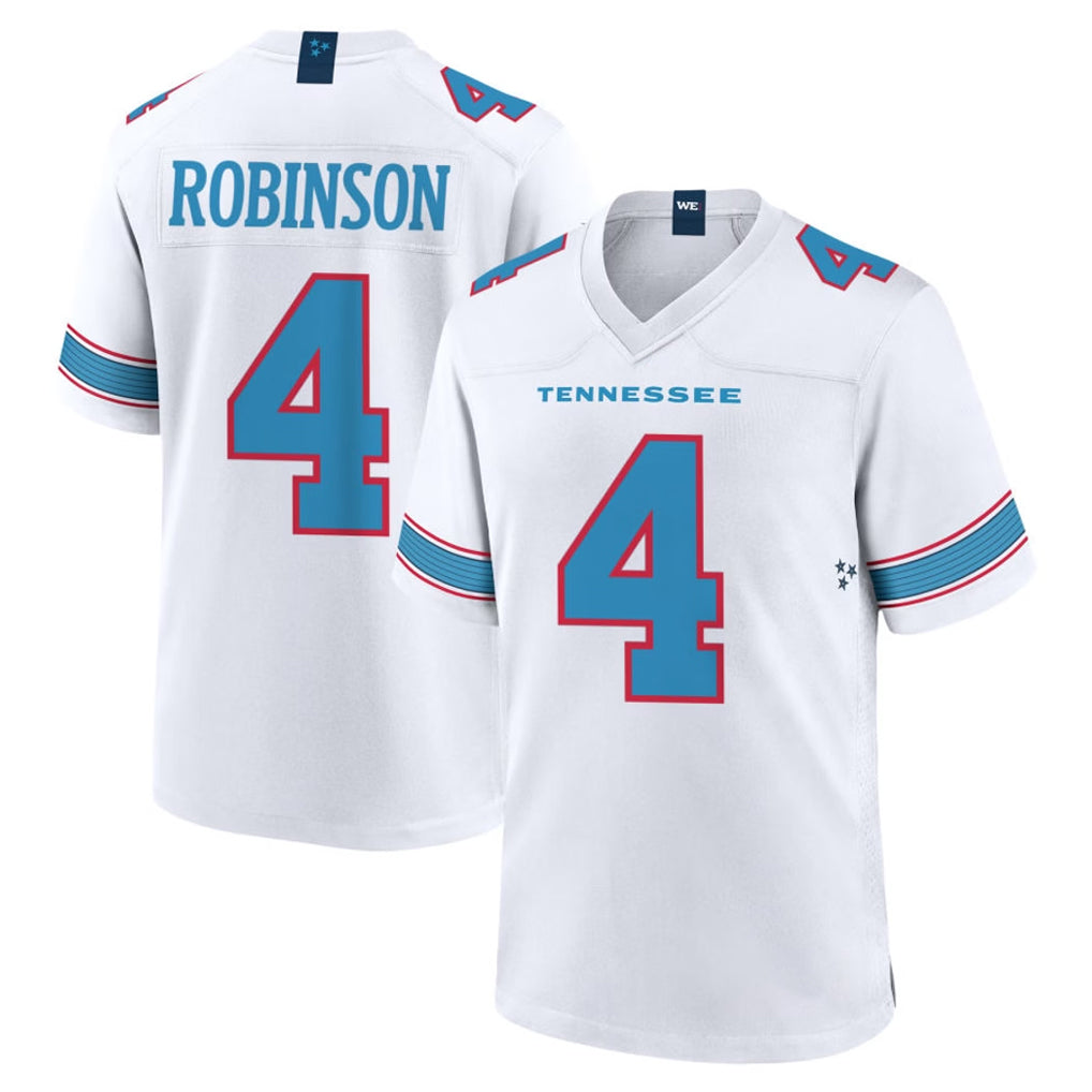 Parkc T.Titans #4 Wan'Dale Robinson Player White 2026 Game Home Stitched Jerseys