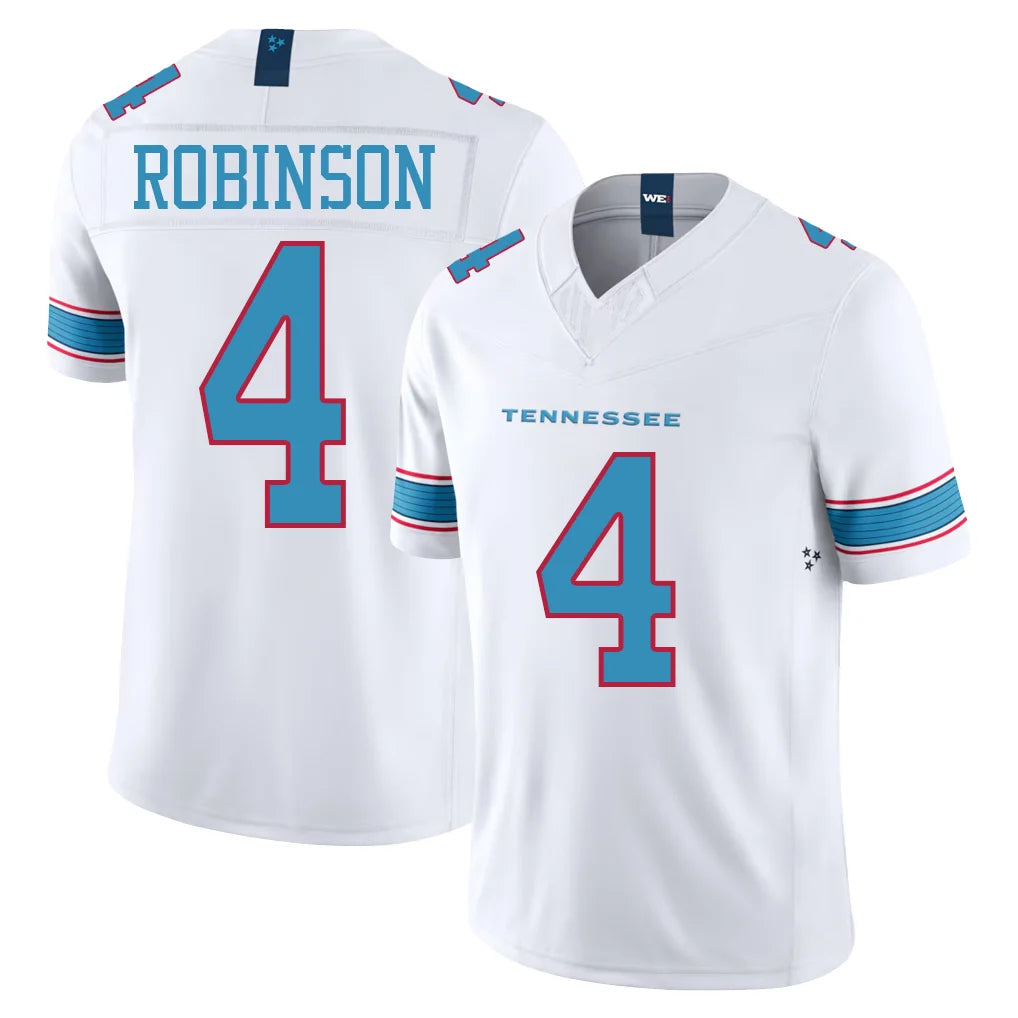 Parkc T.Titans #4 Wan'Dale Robinson Player White Limited Vapor F.U.S.E. Home Game Stitched Jerseys