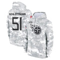 Parkc T.Titans #51 Austin Schlottmann Player Camo Arctic Salute to Service Pullover Hoodies Home Game Stitched Jerseys