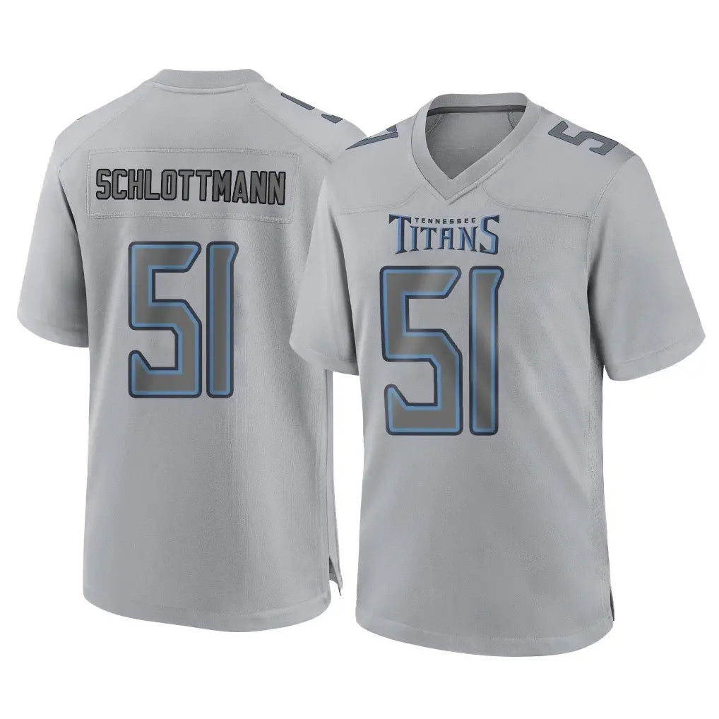 Parkc T.Titans #51 Austin Schlottmann Player Gray Atmosphere Fashion Home Game Stitched Jerseys