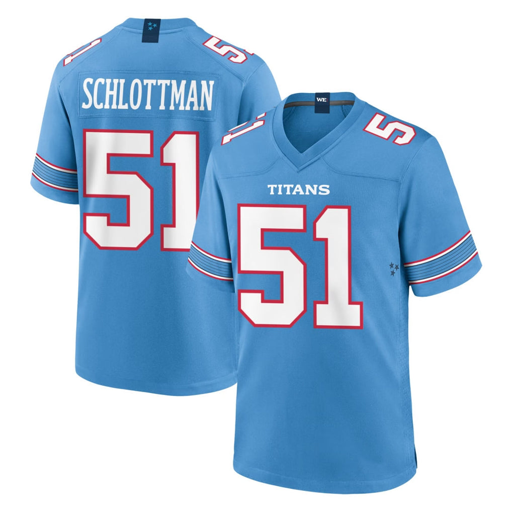 Parkc T.Titans #51 Austin Schlottmann Player Light Blue 2026 Game Home Stitched Jerseys