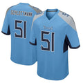 Parkc T.Titans #51 Austin Schlottmann Player Light Blue Home Game Stitched Jerseys