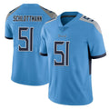 Parkc T.Titans #51 Austin Schlottmann Player Light Blue Limited Vapor Untouchable Home Game Stitched Jerseys