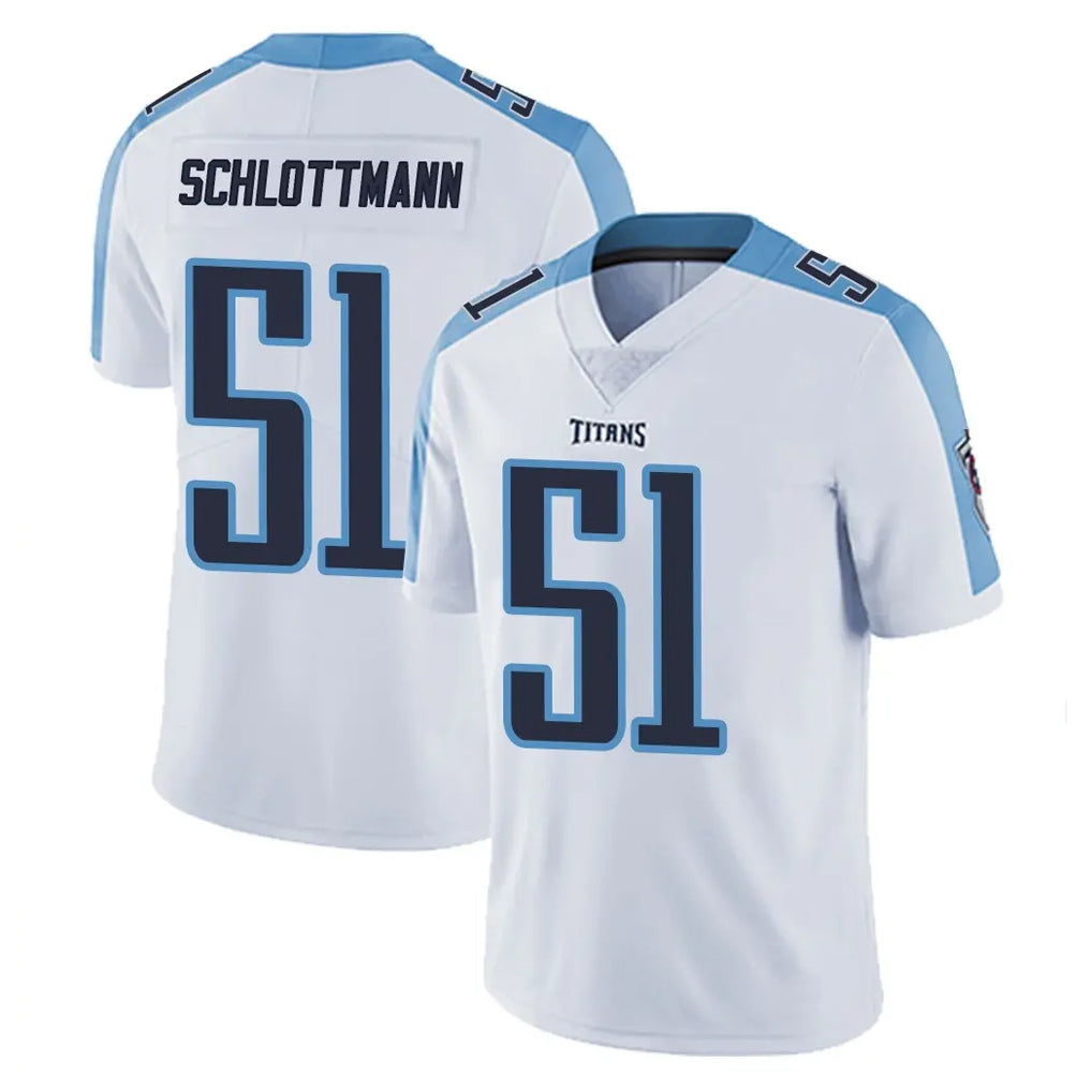 Parkc T.Titans #51 Austin Schlottmann Player White Limited Vapor Untouchable Home Game Stitched Jerseys