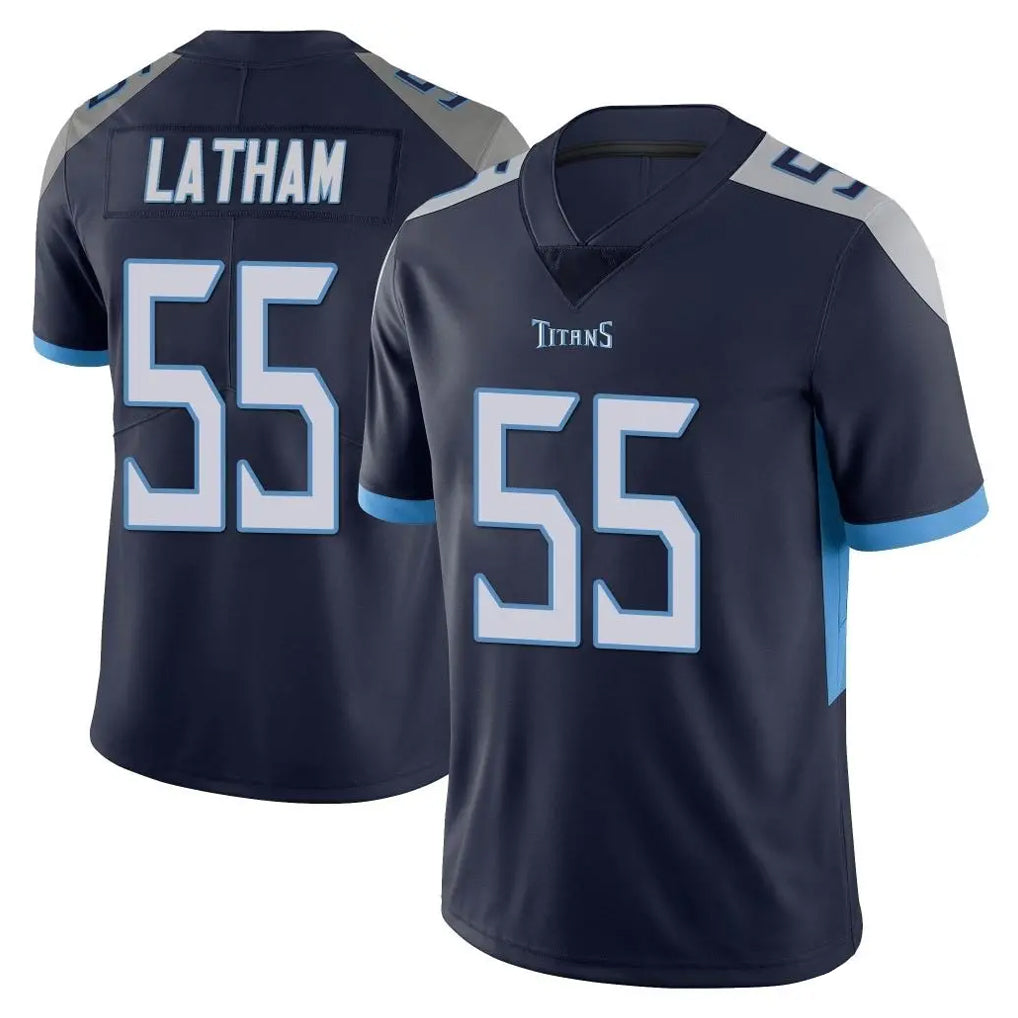 Parkc T.Titans #55 JC Latham Player Navy Limited Vapor Untouchable Home Game Stitched Jerseys