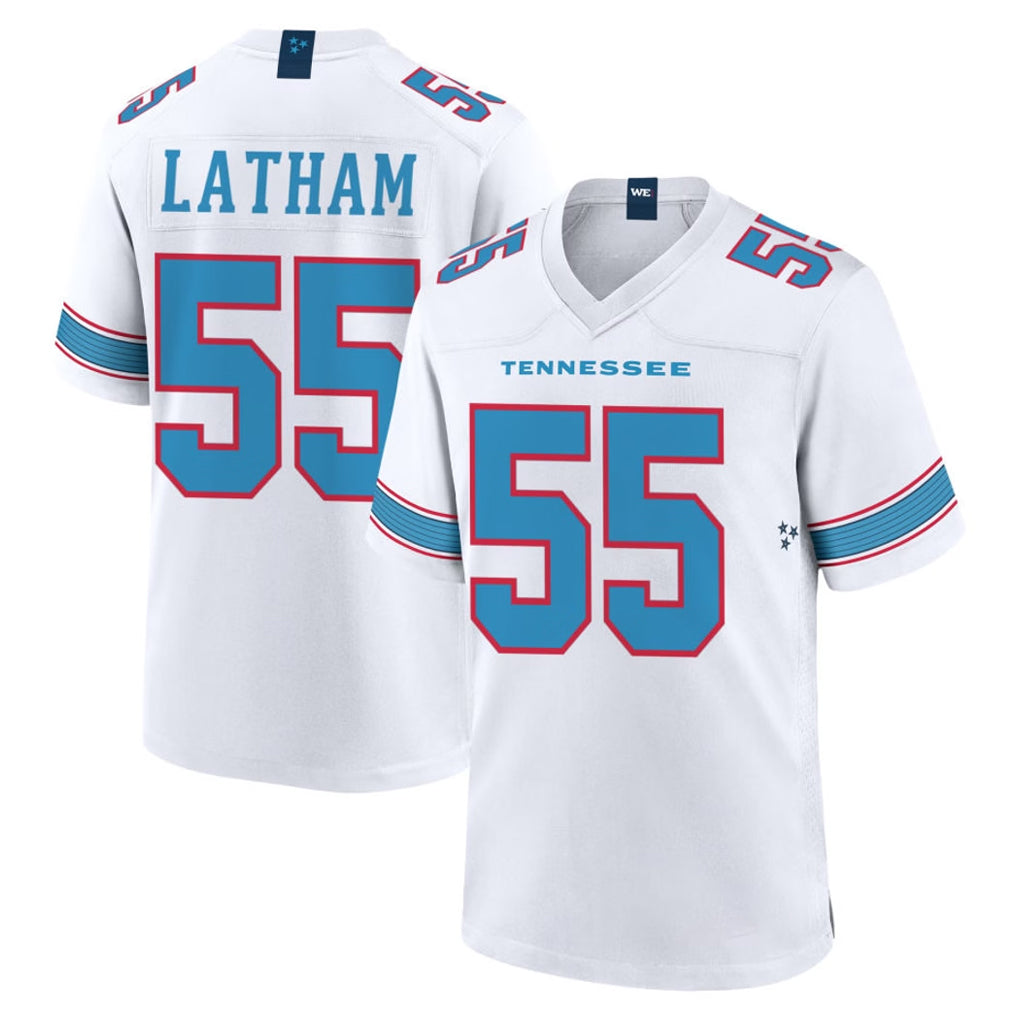 Parkc T.Titans #55 JC Latham Player White 2026 Game Home Stitched Jerseys