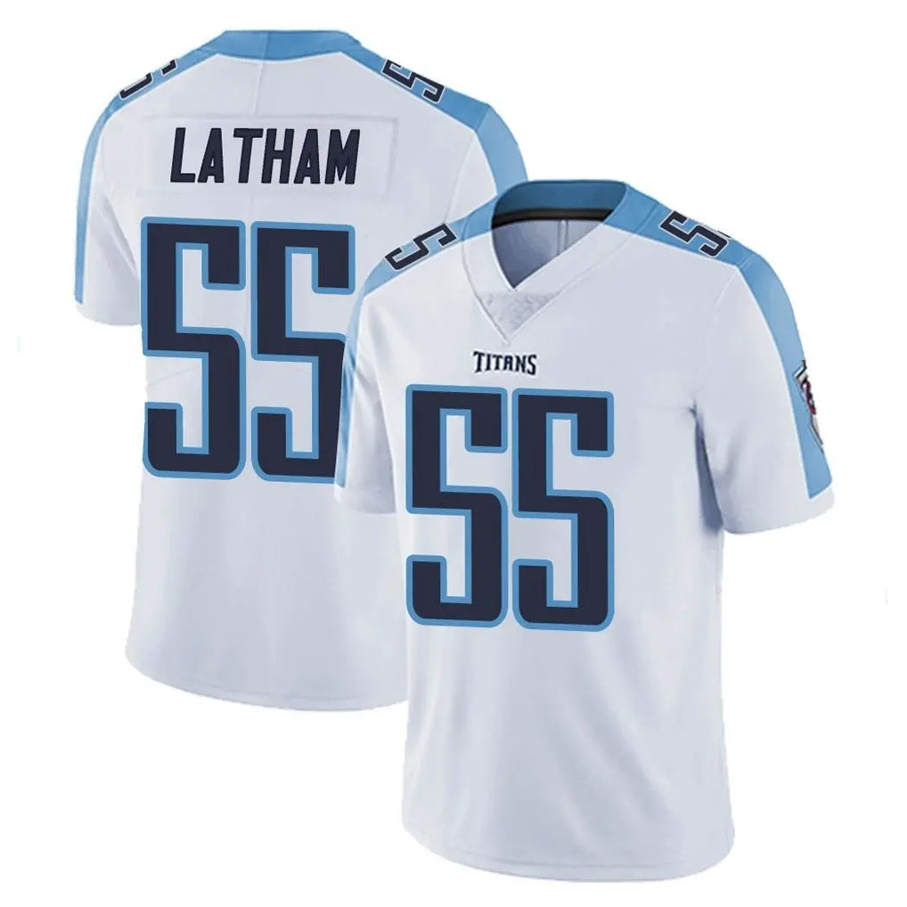 Parkc T.Titans #55 JC Latham Player White Limited Vapor Untouchable Home Game Stitched Jerseys