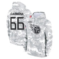 Parkc T.Titans #66 Fernando Carmona Jr. Player Camo Arctic Salute to Service Pullover Hoodies Home Game Stitched Jerseys