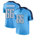 Parkc T.Titans #66 Fernando Carmona Jr. Player Light Blue Limited Color Rush Home Game Stitched Jerseys