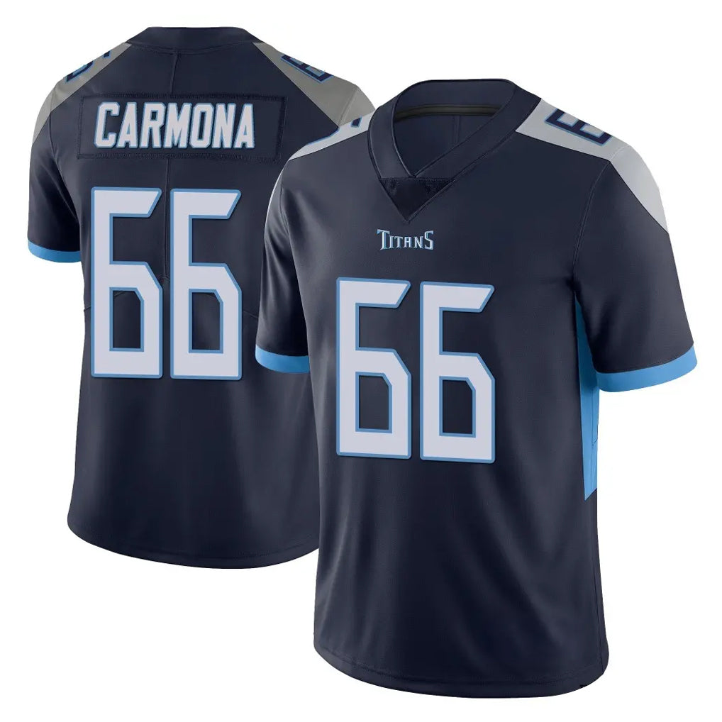 Parkc T.Titans #66 Fernando Carmona Jr. Player Navy Limited Vapor Untouchable Home Game Stitched Jerseys