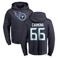 Parkc T.Titans #66 Fernando Carmona Jr. Player Navy Logo Pullover Hoodies Home Game Stitched Jerseys
