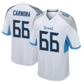 Parkc T.Titans #66 Fernando Carmona Jr. Player White Home Game Stitched Jerseys