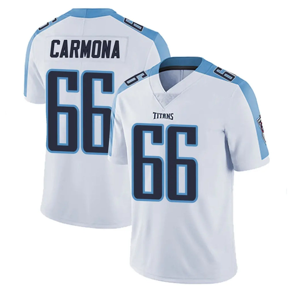 Parkc T.Titans #66 Fernando Carmona Jr. Player White Limited Vapor Untouchable Home Game Stitched Jerseys