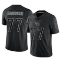 Parkc T.Titans #77 Peter Skoronski Player Black Limited Reflective Home Game Stitched Jerseys